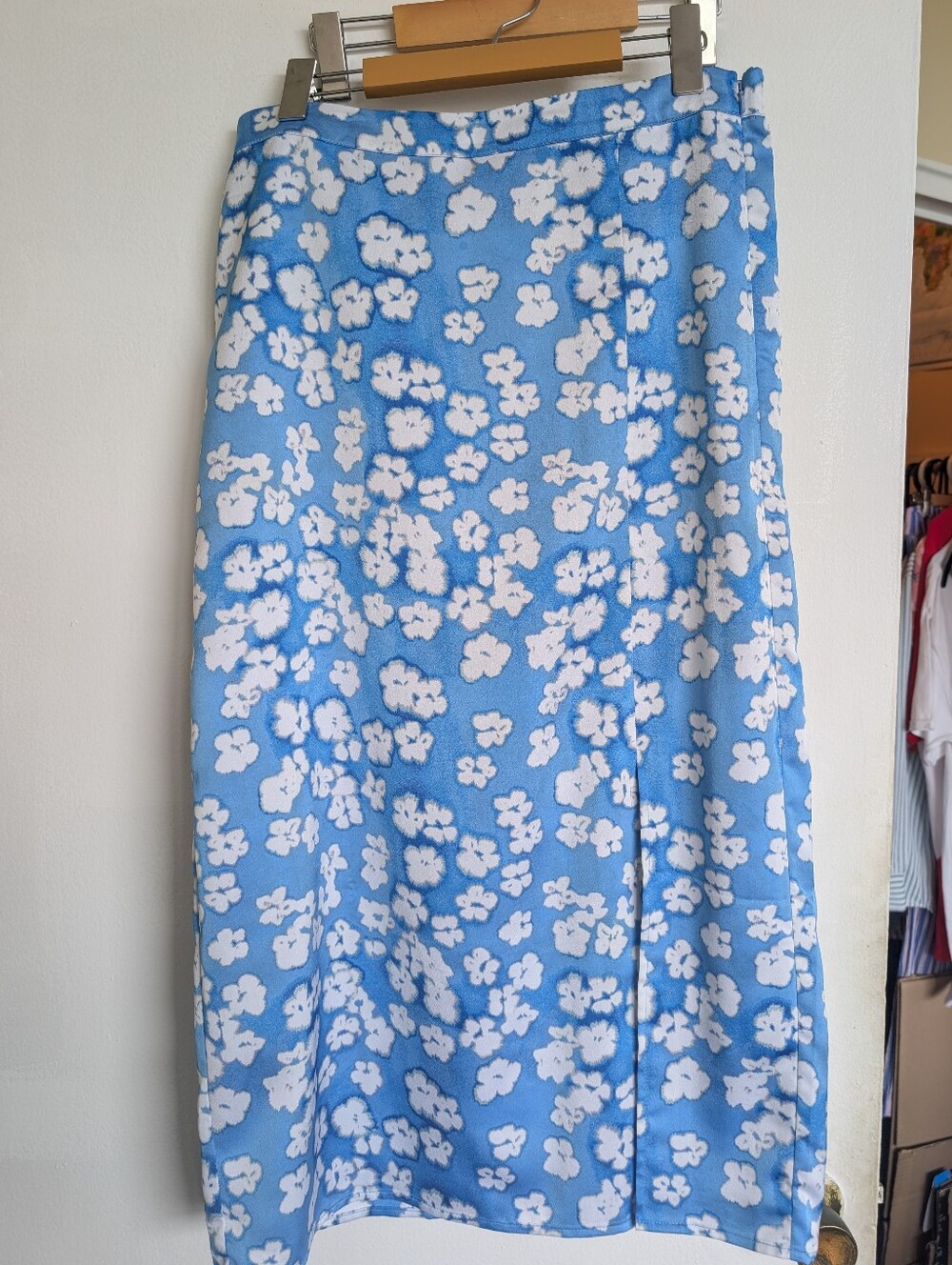 Blue Midi Skirt